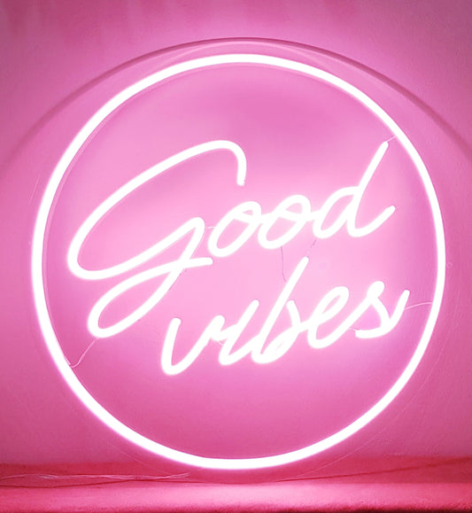 "Good vibes" Neon Light