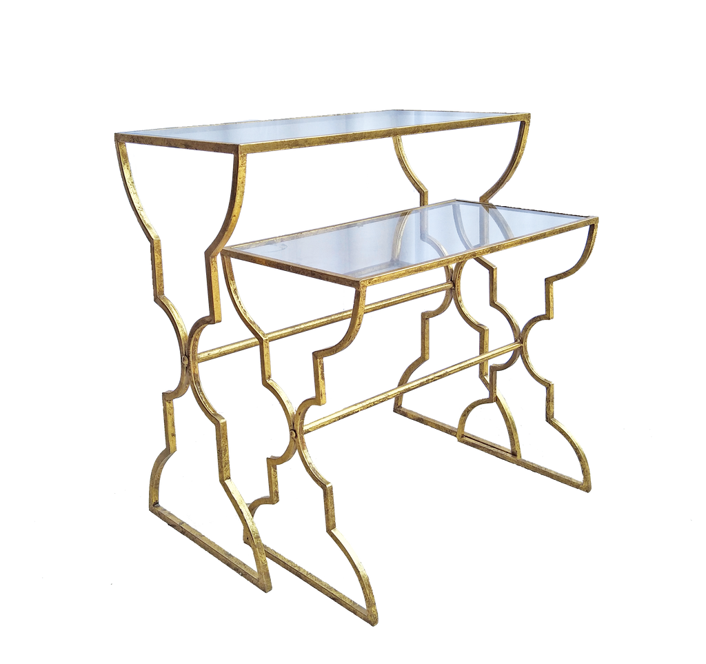 Gold Frame Side Table Marble & Co.