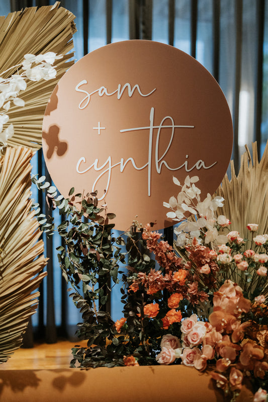 Sam & Cynthia (decor entry from)