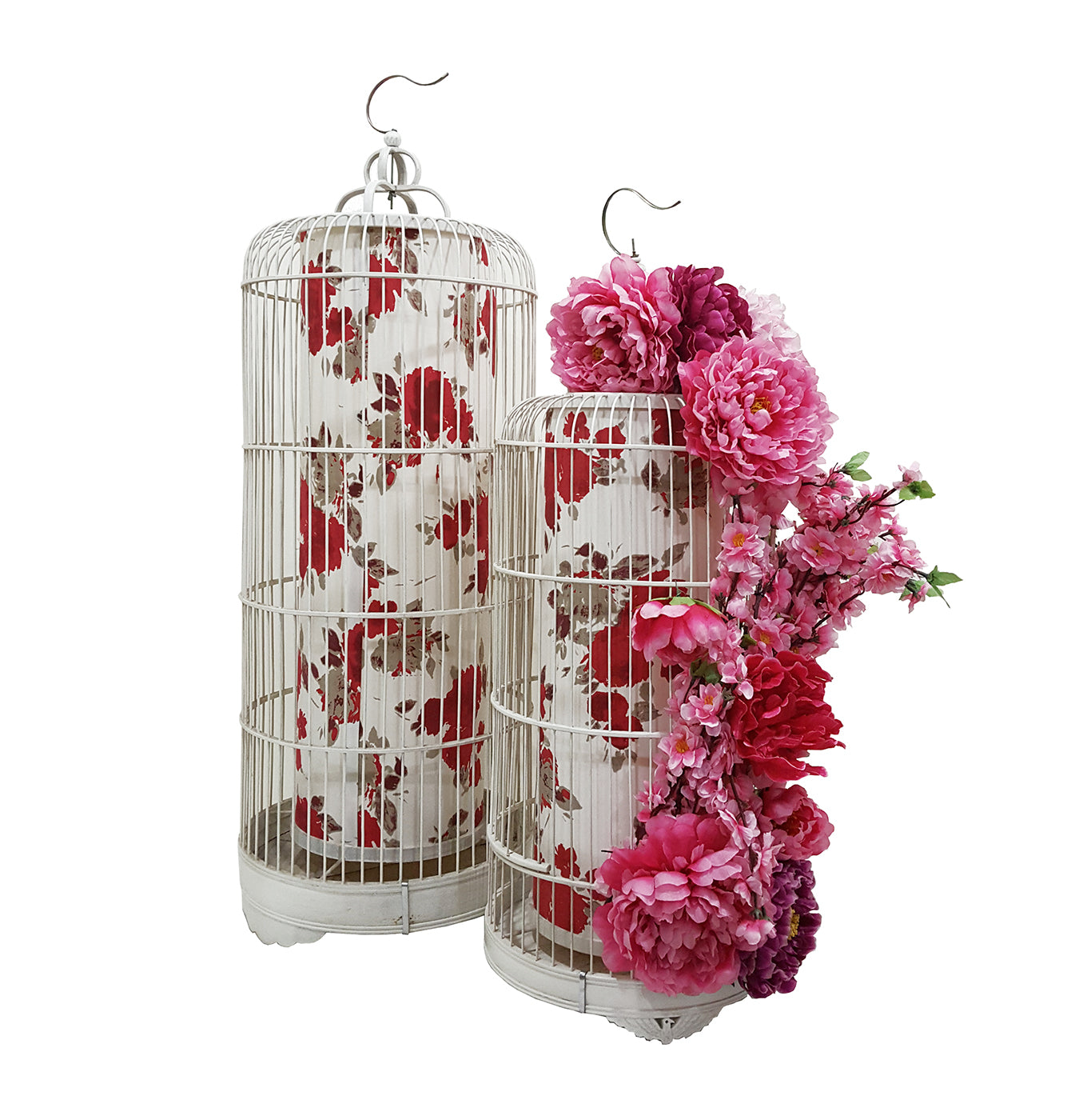 Chinese Bird Cage with Artificial Flower