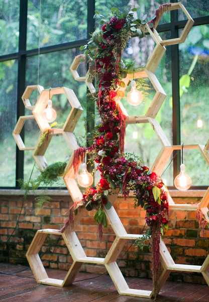 Wooden Hexagon Frames