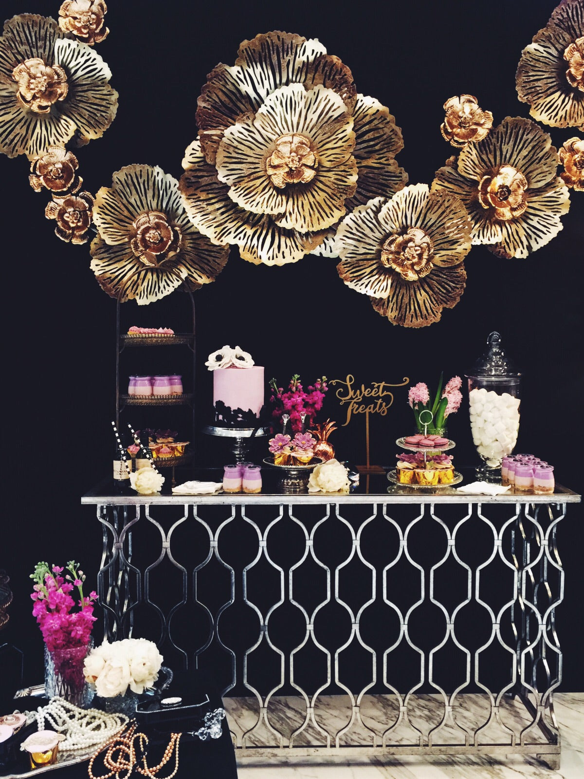 Gold Metal Flower