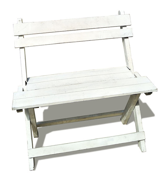 White Wooden Bench