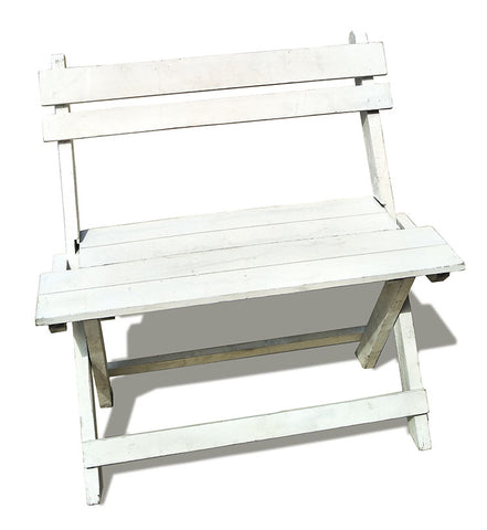 White Wooden Bench