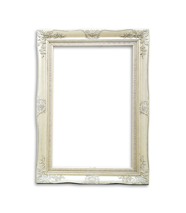 White Vintage Wooden Frame