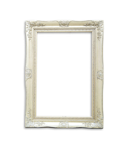 White Vintage Wooden Frame