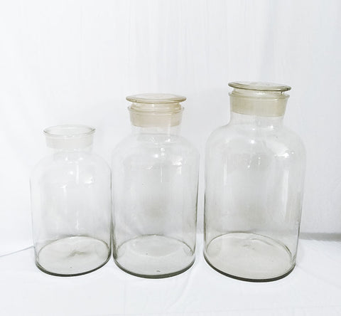 Millimeter Clear Glass Jars