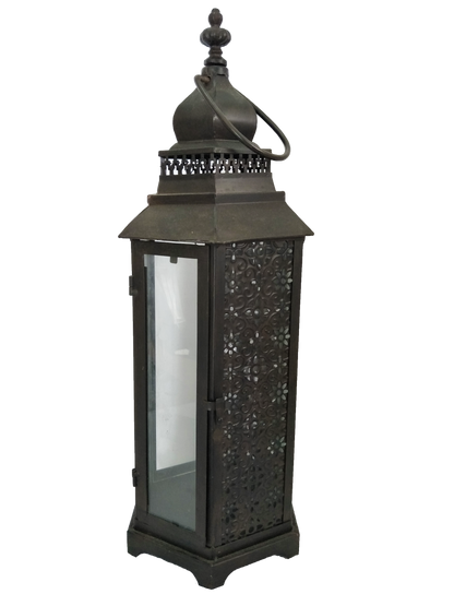Dark Brown Moroccan Lantern