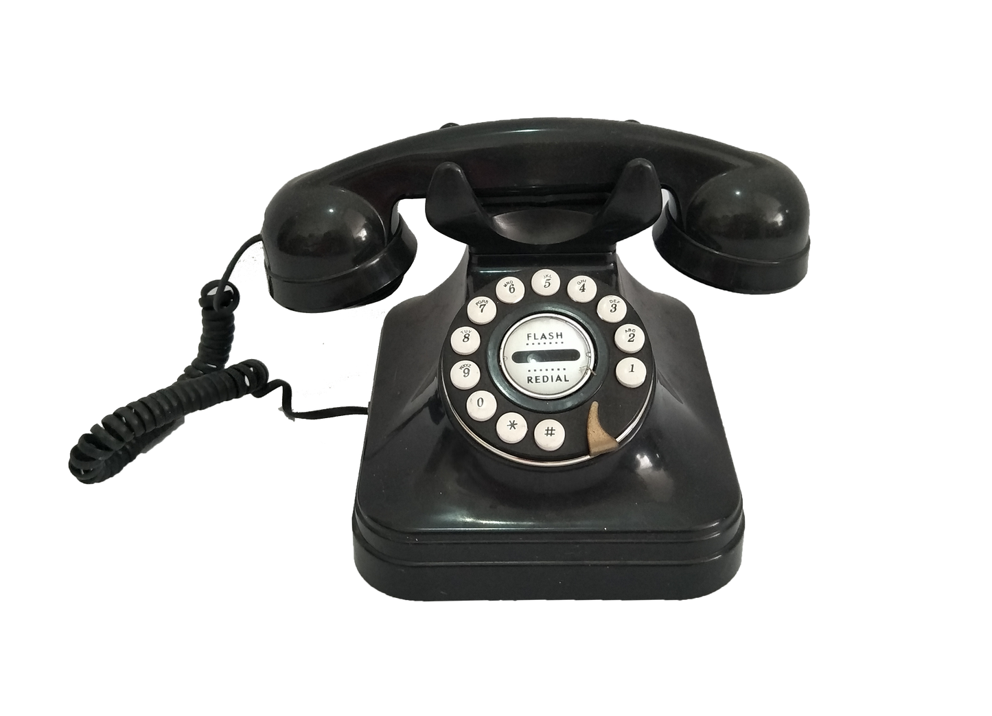 Black Old-School Telephone