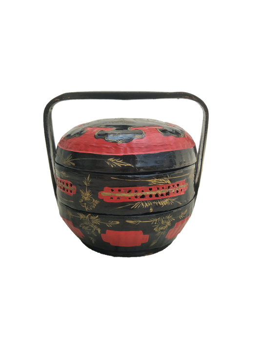 Red & Black Nyonya Basket