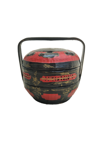 Red & Black Nyonya Basket