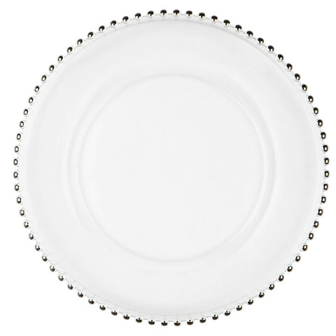 Silver Beaded Charger Plate
