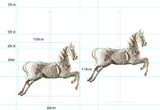 White Carousel Horse