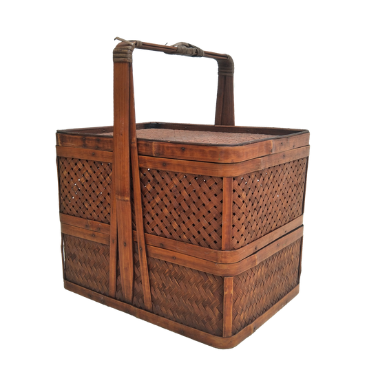 Two Tier Brown Basket