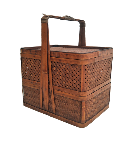 Two Tier Brown Basket