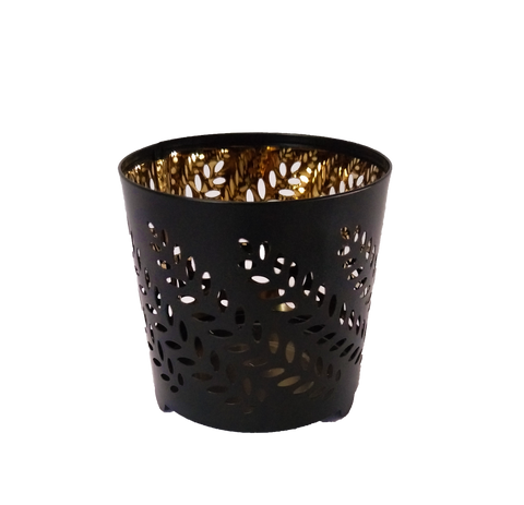 Black and Gold Tealight Holder