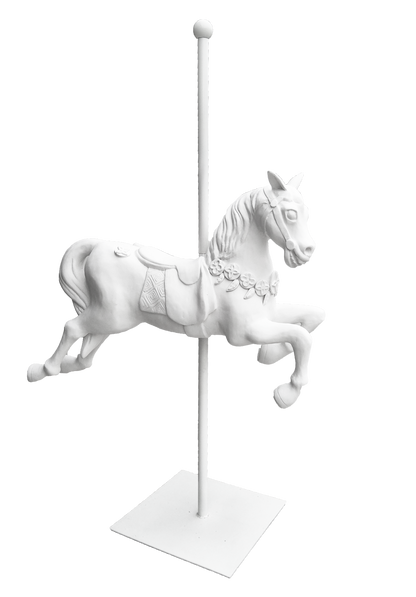 White Carousel Horse