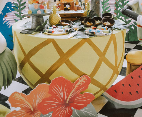 Yellow Drum Table