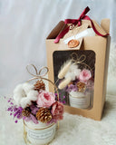 Jolly Christmas Gold White Jar