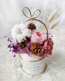 Jolly Christmas Gold White Jar