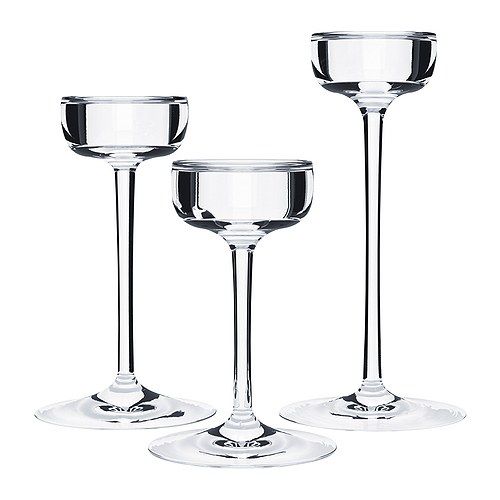 Clear Glass Tealight Candle Holder