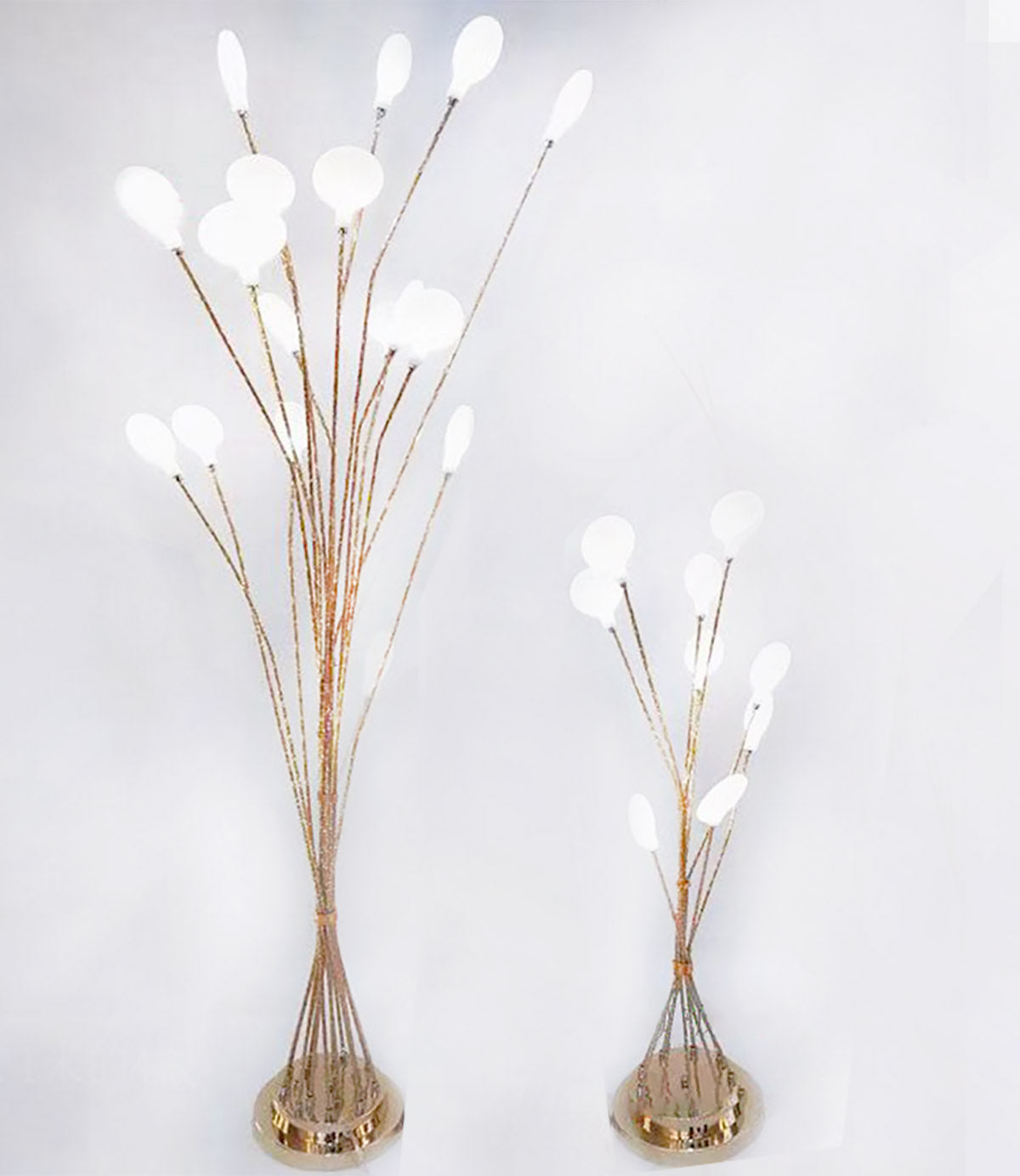 Gold Flower Tree Floor Light