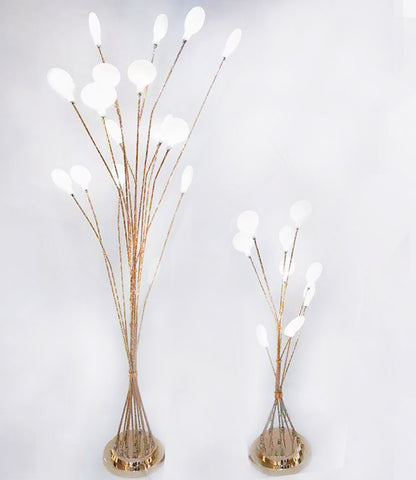 Gold Flower Tree Floor Light