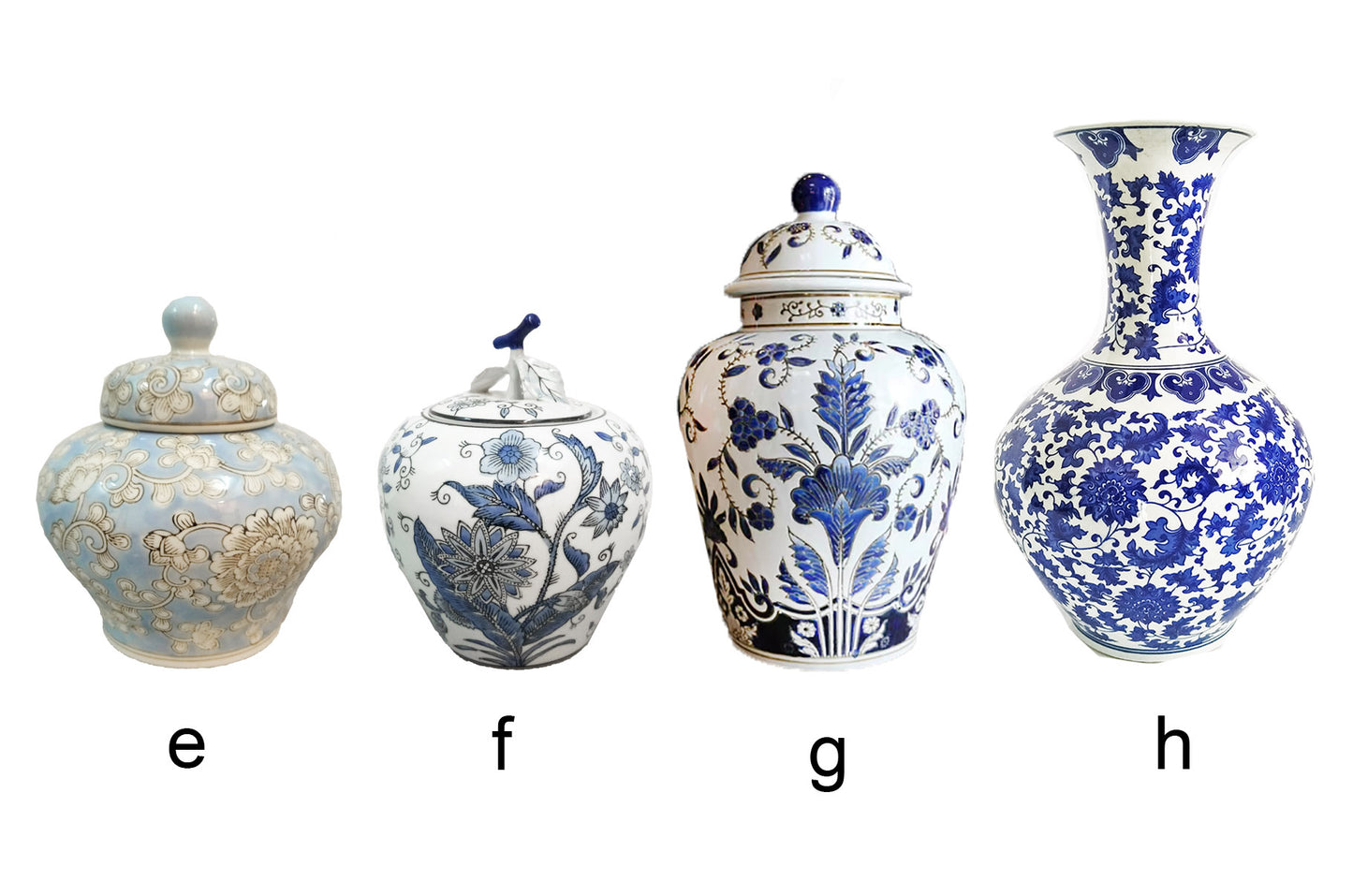 Blue Porcelain Vases