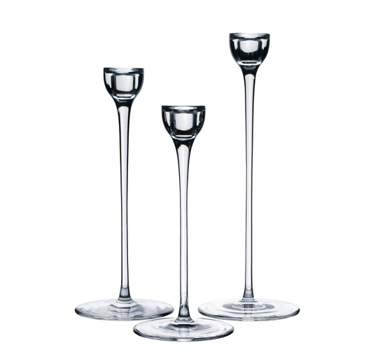 Clear Glass Candlestick