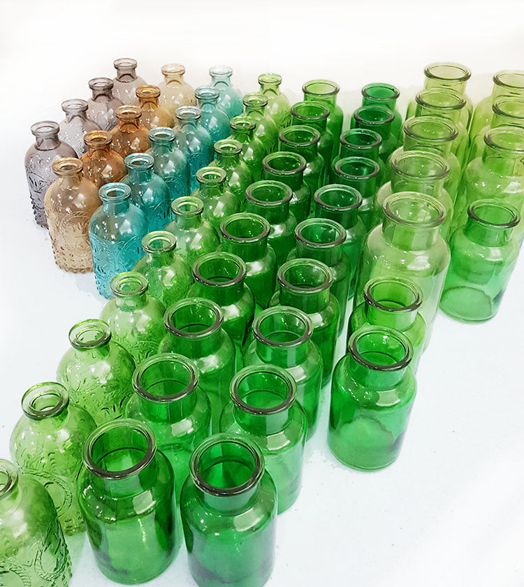 Colour Glass Bottles