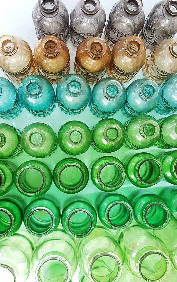 Colour Glass Bottles